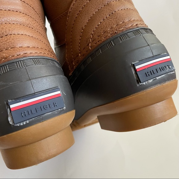 Tommy Hilfiger Reise leopard print high top duck rain boots 9 - Picture 13 of 14